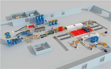 Linha de produção de fibrocimento de alta capacidade